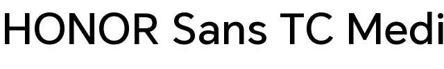 HONOR Sans TC Medium.ttf