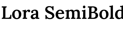 Lora SemiBold.ttf