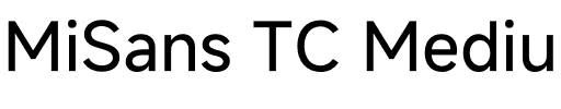 MiSans TC Medium.otf