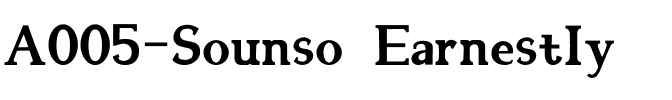 A005-Sounso Earnestly.ttf