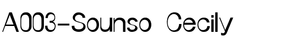 A003-Sounso Cecily.ttf