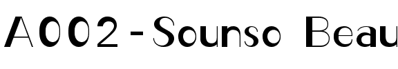 A002-Sounso Beauty.ttf
