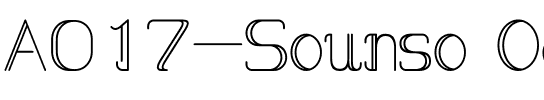 A017-Sounso Ocean.ttf