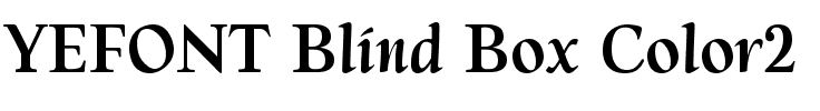 YEFONT Blind Box Color2.ttf
