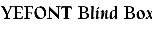 YEFONT Blind Box.ttf