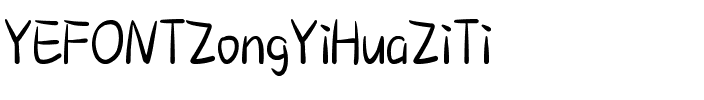 YEFONTZongYiHuaZiTi 標準.ttf