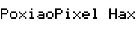 PoxiaoPixel Hax.otf