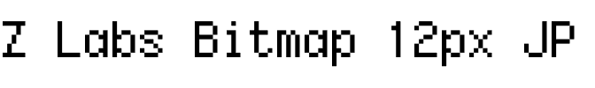 Z Labs Bitmap 12px JP.otf