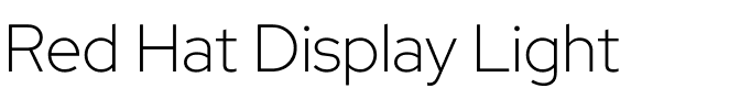 Red Hat Display Light.ttf