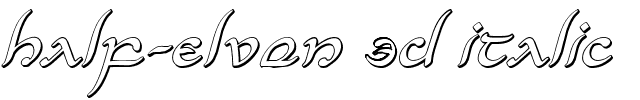 Half-Elven 3D Italic.ttf