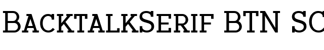 BacktalkSerif BTN SC.ttf