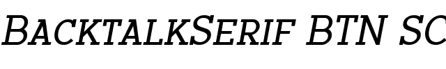 BacktalkSerif BTN SC.ttf