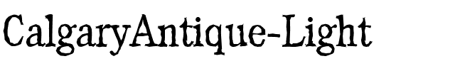 CalgaryAntique-Light.ttf