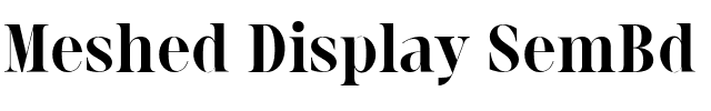 Meshed Display SemBd.ttf