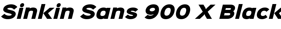 Sinkin Sans 900 X Black Italic.ttf