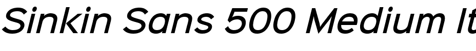Sinkin Sans 500 Medium Italic.ttf