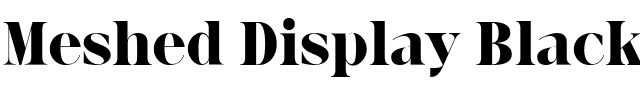 Meshed Display Black.ttf