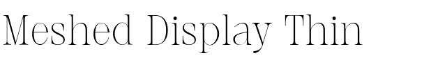 Meshed Display Thin.ttf