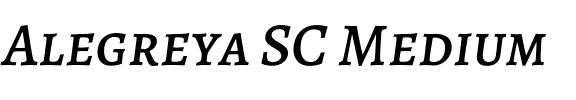 Alegreya SC Medium.otf