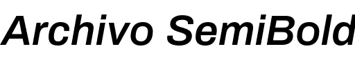 Archivo SemiBold.otf
