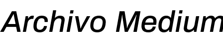 Archivo Medium.otf