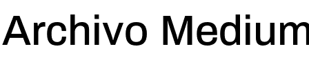 Archivo Medium.otf