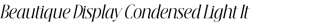 Beautique Display Condensed Light It.otf