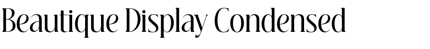 Beautique Display Condensed.otf