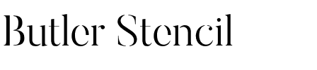 Butler Stencil.otf