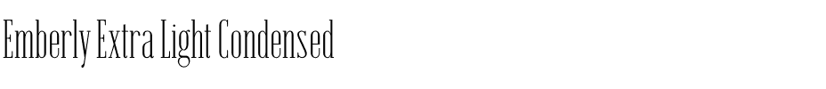 Emberly Extra Light Condensed.otf