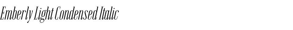 Emberly Light Condensed Italic.otf