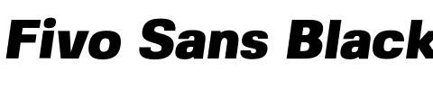 Fivo Sans Black.otf