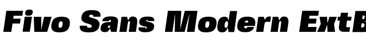 Fivo Sans Modern ExtBlk.otf