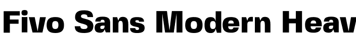 Fivo Sans Modern Heavy.otf