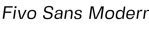 Fivo Sans Modern.otf