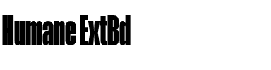 Humane ExtBd.otf