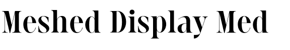 Meshed Display Med.otf