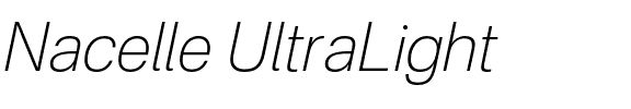 Nacelle UltraLight.otf