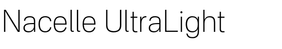 Nacelle UltraLight.otf