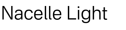 Nacelle Light.otf
