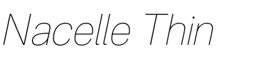 Nacelle Thin.otf