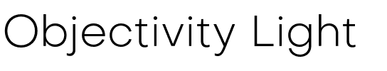 Objectivity Light.otf