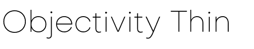 Objectivity Thin.otf