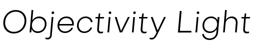 Objectivity Light.otf