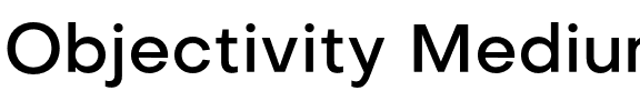Objectivity Medium.otf