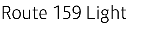 Route 159 Light.otf
