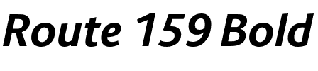 Route 159 Bold.otf