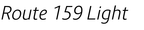 Route 159 Light.otf