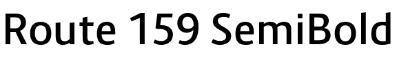 Route 159 SemiBold.otf