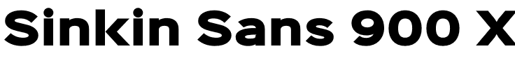 Sinkin Sans 900 X Black.otf